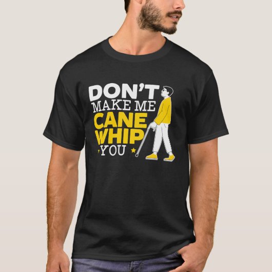 Maak me geen rietzang met je braille Blind Awarene T-shirt (Voorkant)