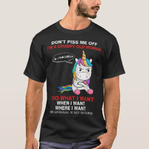 Maak me niet kwaad, ik ben een boze oude vrouw, gr t-shirt
