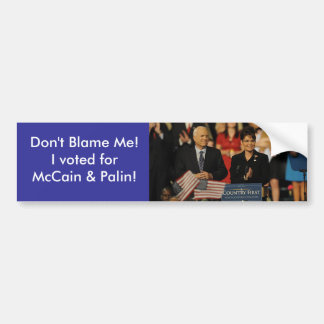 Maak me niet schuldig!  Ik heb voor gestemd... Bumpersticker