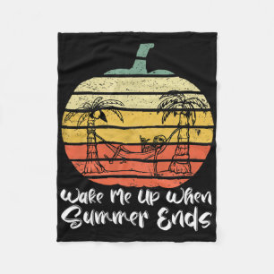 Maak me wakker als de zomer eindigt Grappig skelet Fleece Deken