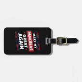 Maak Mijn Alvleesklier Weer Groot Diabetesbewustzi Bagagelabel (Voorkant horizontaal)