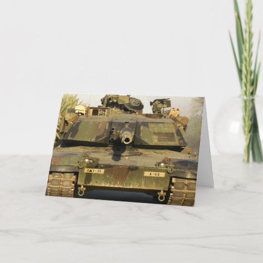 Maak mijn dag M1A1Abrams MBT Kaart (Voorkant)