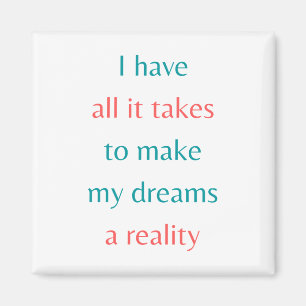 Maak mijn dromen waar magneet