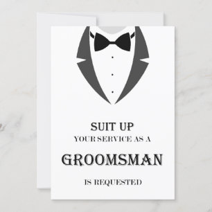 Maak mijn Groomsman-ontwerpkaart klaar Kaart