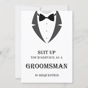 Maak mijn Groomsman-ontwerpkaart klaar Kaart