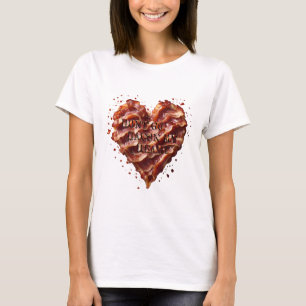Maak mijn hart niet met bacon kapot, Grappig T-shirt