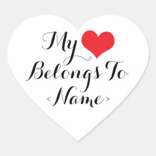 Maak Mijn Hart Van Mij <Name> Sticker