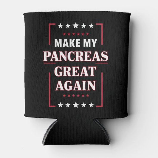Maak mijn pancreas weer geweldig met diabetes blikjeskoeler (Voorkant)