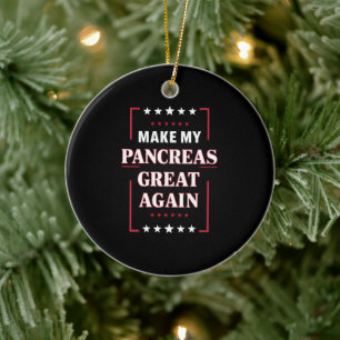 Maak mijn pancreas weer geweldig met diabetes keramisch ornament