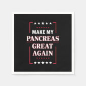 Maak mijn pancreas weer geweldig met diabetes servet (Voorkant)