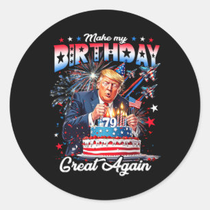 Maak mijn verjaardag weer geweldig1 ronde sticker