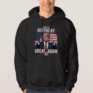 Maak mijn verjaardag weer geweldig, grappige Trump Hoodie