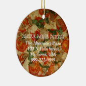 Maak Mine Pizza!  tekst Keramisch Ornament (Rechts)