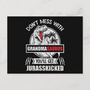 Maak Oma Saurus Dinosaur Familie Moeder Niet Boos Briefkaart