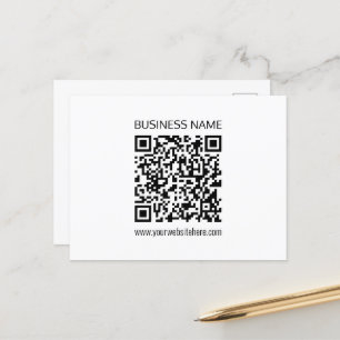 Maak onmiddellijk een zakelijke QR-code en bewerkb Briefkaart