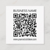 Maak onmiddellijk een zakelijke QR-code en bewerkb Informatiekaartje (Voorkant)