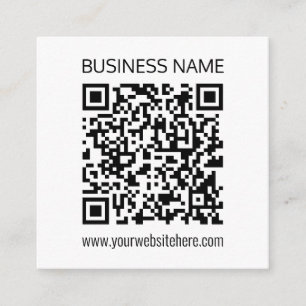 Maak onmiddellijk een zakelijke QR-code en bewerkb Informatiekaartje