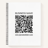 Maak onmiddellijk een zakelijke QR-code en bewerkb Notitieboek (Voorkant)