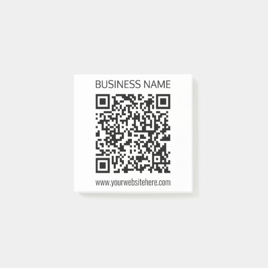Maak onmiddellijk een zakelijke QR-code en bewerkb Post-it® Notes (Voorkant)