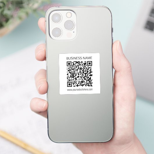 Maak onmiddellijk een zakelijke QR-code en bewerkb Sticker (Telefoon)