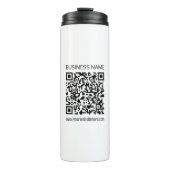 Maak onmiddellijk een zakelijke QR-code en bewerkb Thermosbeker (Voorkant)