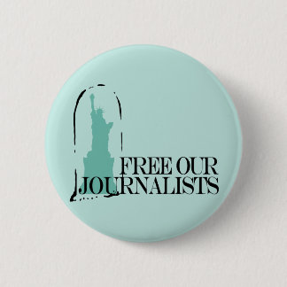 Maak onze journalisten vrij ronde button 5,7 cm