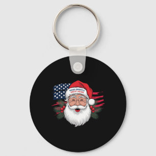 Maak opnieuw een geweldige kerst Xmas Trump Mega P Sleutelhanger