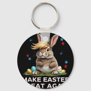 Maak Pasen Groot Again Funny Trump Bunny Lente E Sleutelhanger