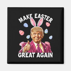 Maak Pasen Groot Again Funny Trump Bunny Lente H Magneet