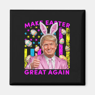 Maak Pasen Groot Again Funny Trump Bunny Lente H Magneet