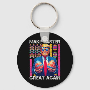 Maak Pasen Groot Again Funny Trump Bunny Lente H Sleutelhanger