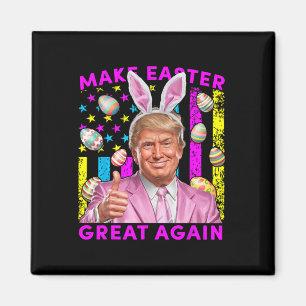 Maak Pasen Groot Again Funny Trump Konijn Lente H Magneet