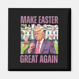 Maak Pasen Groot Again Funny Trump Konijn Lente J Magneet