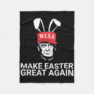 Maak Pasen Groot Again Trump Fleece Deken
