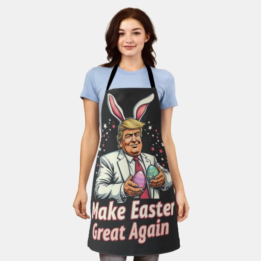 Maak Pasen weer geweldig Easter Trump Eggs Schort (Gedragen)