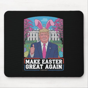 Maak Pasen weer geweldig Grappig Trump Bunny Sprin Muismat