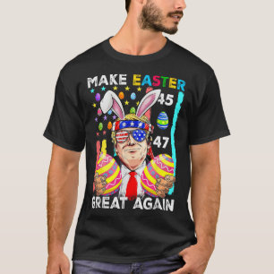 Maak Pasen weer geweldig Grappig Trump Bunny Sprin T-shirt