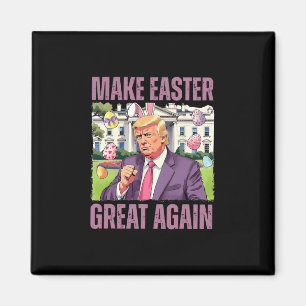 Maak Pasen weer geweldig Grappig Trump Konijn Lent Magneet