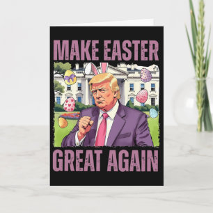 Maak Pasen weer geweldig Grappige Trump Bunny Lent Kaart