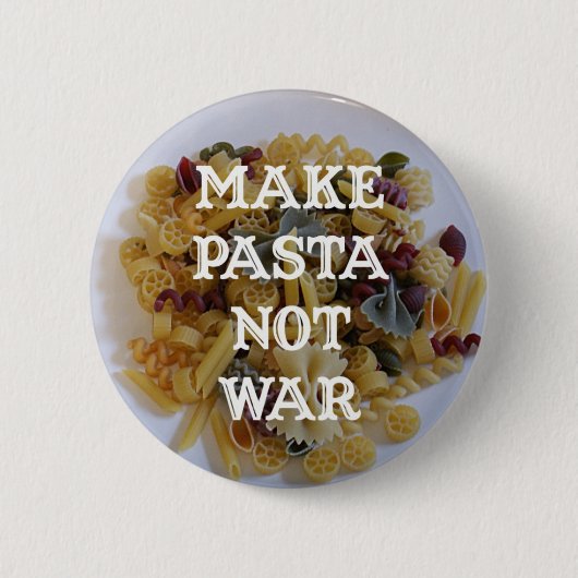 Maak pasta geen oorlogsButton Ronde Button 5,7 Cm (Voorkant)