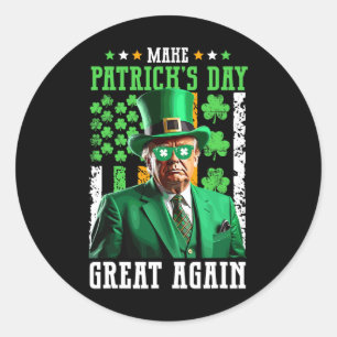Maak Patrick's Day weer geweldig Trump St Pa Ronde Sticker