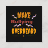 Maak pesten uit! informatiekaartje (Voorkant)