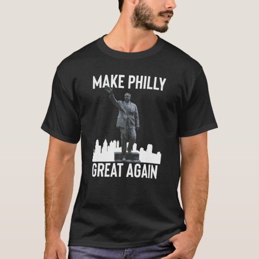 Maak Philly weer groot Burgemeester Frank Rizzo St T-shirt (Voorkant)