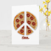 "Maak Pizza, de Wenskaarten niet van de Oorlog" Kaart (Gele Bloem)