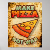 Maak Pizza geen oorlog Poster (Voorkant)
