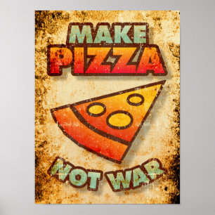 Maak Pizza geen oorlog Poster