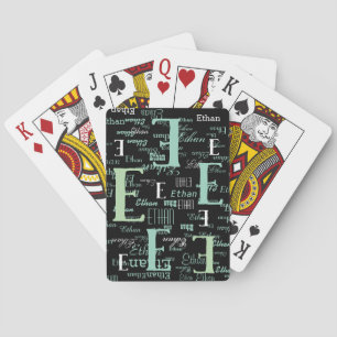 Maak poker speelkaarten met je eigen naam