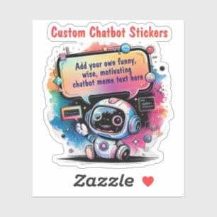Maak pratende chatbot-memes cartoon sjablonen sticker