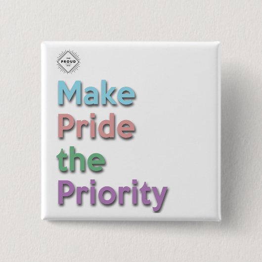 Maak Pride de Prioritaire Button (Voorkant)