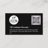Maak QR-codes voor VIP-kortingverpakkingen voor kl Informatiekaartje (Voorkant)